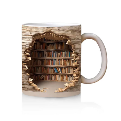 LibraryMug - 3D Bibliotek Design Mugg